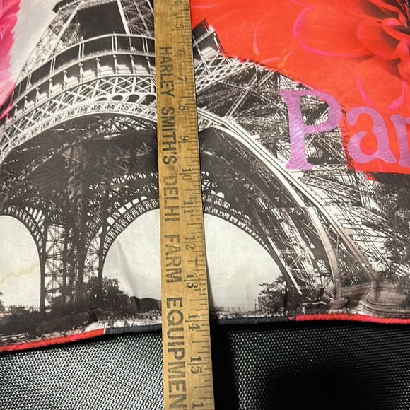 Y2K vintage Paris Eiffel Tower throw pillow - Picture 2 of 6